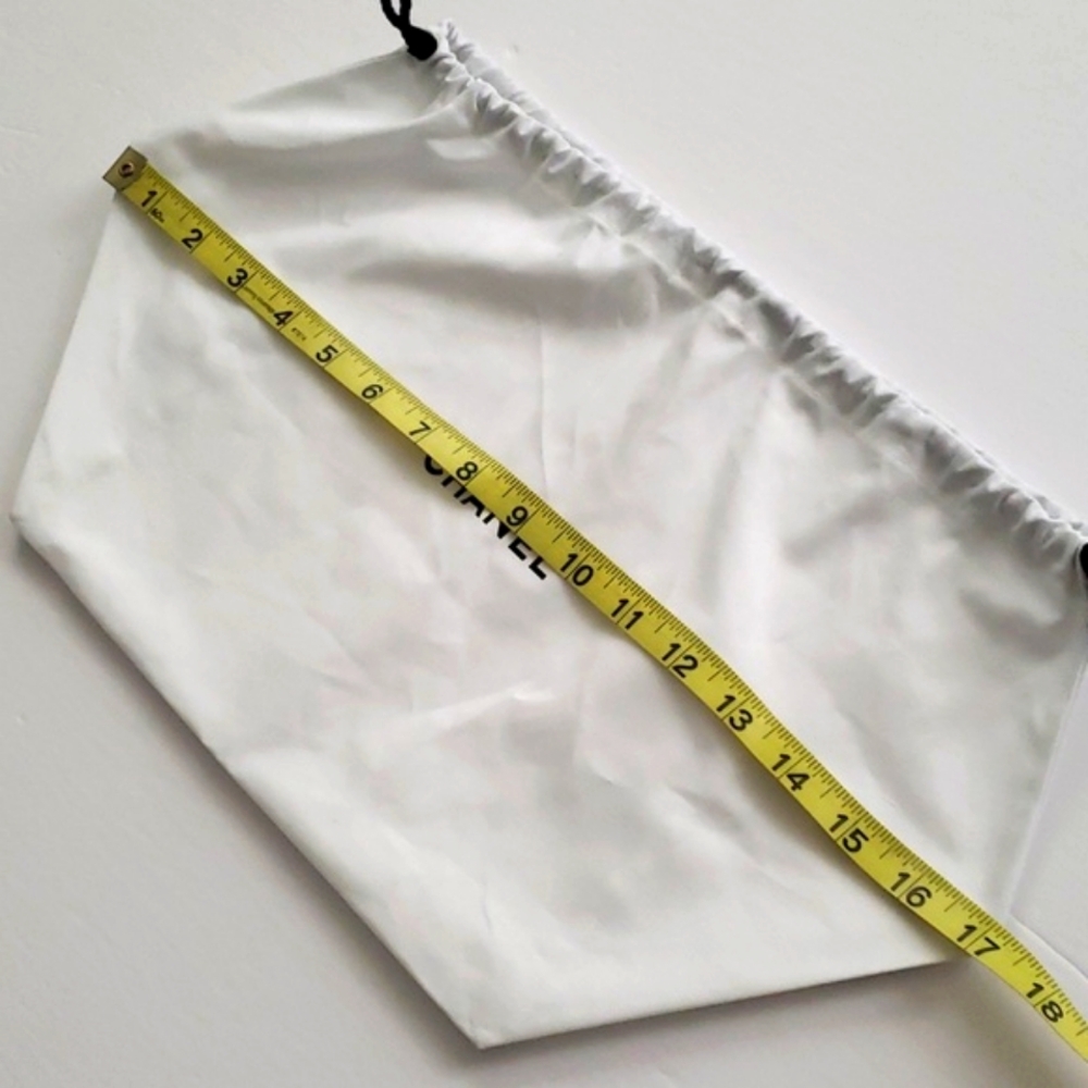 Chanel Drawstring White Pouch - Picture 4 of 5
